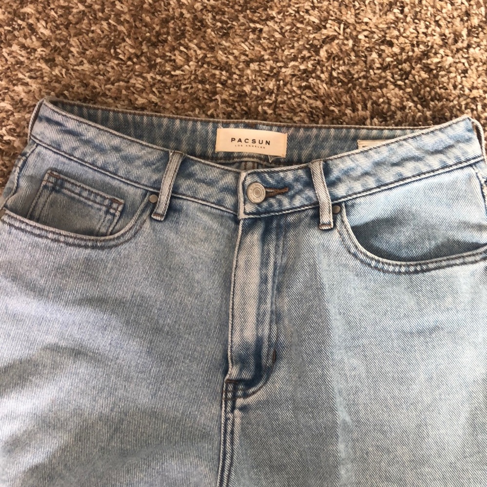 Pacsun light wash mom jeans